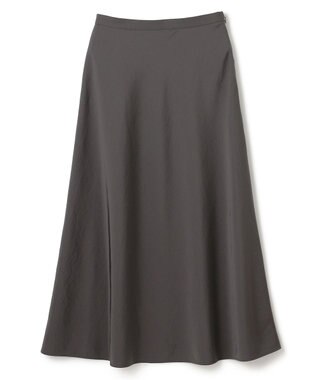 uncrave マット サテン フレアスカート（uncrave STANDARD） スレート