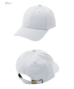 MOONBAT FURLA(フルラ) フロントロゴ刺繍キャップ UV グレー