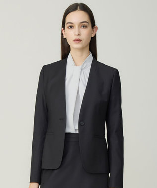 ICB L ストレッチジョーゼット ボウタイライク ブラウス