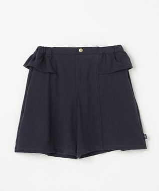 組曲 KIDS 【150-160㎝】ソフトストレッチ ショートパンツ ネイビー