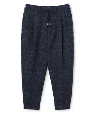 JOSEPH HOMME 【新柄】エス二カルスラブジャガード ドロスト付ワイドテーパードパンツ/ ORIGIN CONVERTIBLE ネイビー系