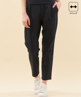 23区GOLF 【WOMEN】【ストレッチ】きれいめテーパードパンツ ネイビー系