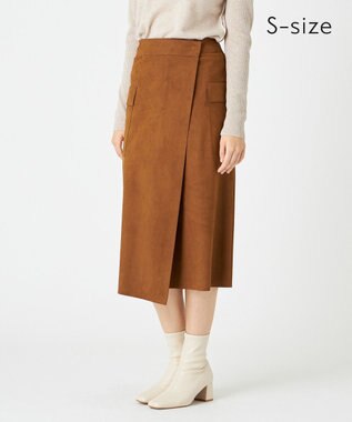 BEIGE， 【S-size】DANTON / フェイクスエードスカート Camel