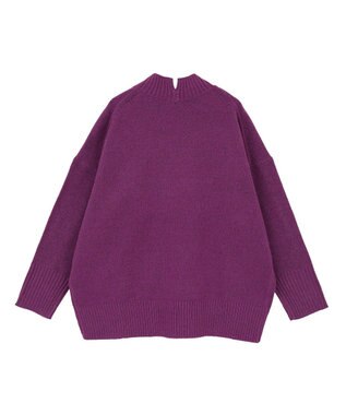AMERICAN HOLIC モックネックコクーンニットプルオーバー Purple
