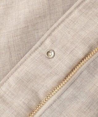 自由区 【ファー取り外し可】ライトウールダウン ベージュ系