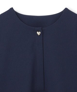 UNFILO 【110-150cm】BEAUTY MOVE ペプラムブラウス ネイビー