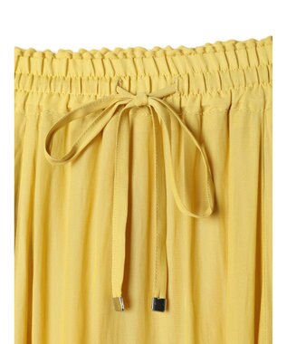 Green Parks サラフレギャザースカート Yellow