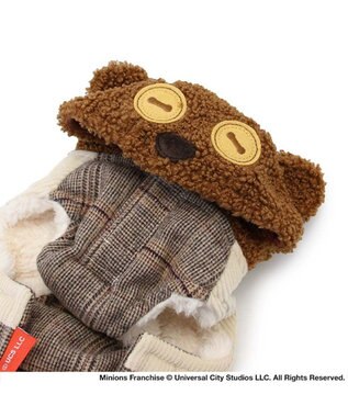 PET PARADISE ミニオン ティム ベスト 《チェック柄》 小型犬 茶