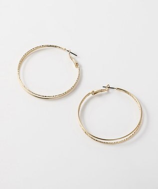 Phoebe ダブルラインフープピアス ゴールド