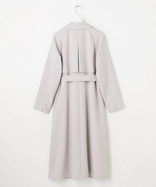 ANY SIS エレガントロング トレンチ コート ライトグレー