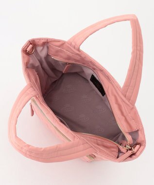 TOCCA 【撥水】CHECKER CLOVER QUILT BAG トートバッグ ピンク系