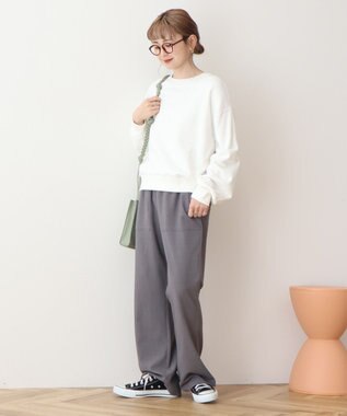 AMERICAN HOLIC タックスリーブスウェット Off White