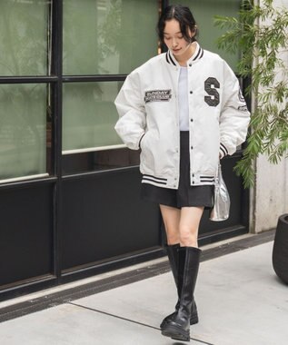 WEGO パテッドワッペンスタジャン ホワイト