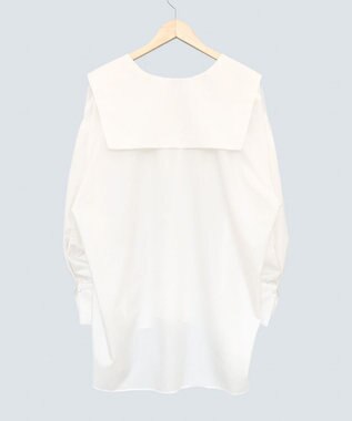 COQ FIN オーバーサイズセーラーカラーブラウス オフホワイト