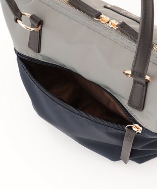 LA BAGAGERIE ウォータープルーフナイロン　2WAYハンドバッグ ダークグレー