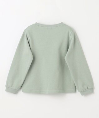 ANY KIDS 【春まで主役】アニマル発泡プリントトレーナー ミント