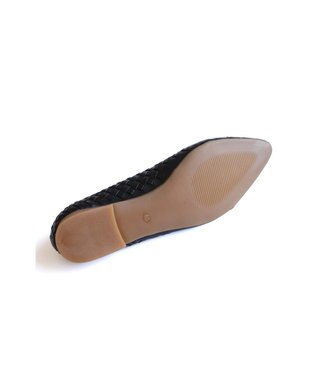 Pointer 本革編み込みパンプス ブラック