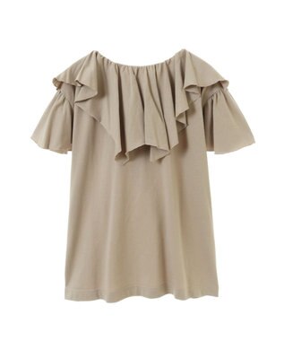 CRAFT STANDARD BOUTIQUE フリルデザインTee Gray Beige