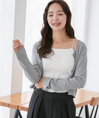 WEGO 【カップ付きインナー】なちゅ盛れカップインキャミ オフホワイト