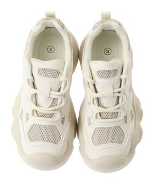 Green Parks ・ＬＥＮＡ　メッシュコンビスニーカー Ivory