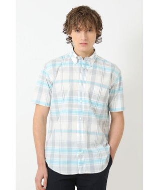 DAKS 50thコットン アニバーサリーチェックシャツ ブルー