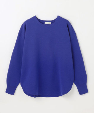 ANY ミラノリブニットプルオーバー ブルー