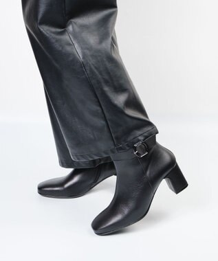 BONTRE 【BONTRE/ボントレ】セットバックショートブーツ/55001-VA ブラック