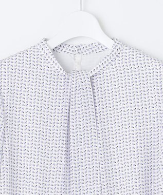 J.PRESS LADIES 幾何プリント ボウタイ カットソー ふじ色系5