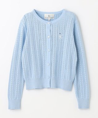 組曲 KIDS 【150-160cm】クラシック カーディガン サックスブルー系