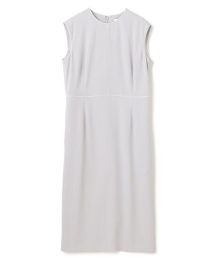 BEIGE， CINDY / クルーネックドレス Ice blue × White