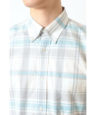 DAKS 50thコットン アニバーサリーチェックシャツ ブルー