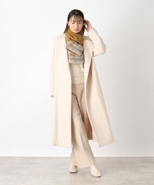 MOONBAT 【WEB限定】FURLA ウール100％×スノートップファーマフラー チャーム付き キャメル