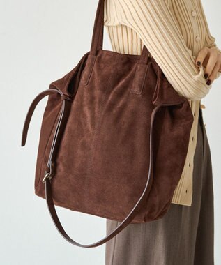 russet スエード2WAYトートバッグ(CE-1577) D.Brown