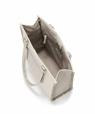 TOPKAPI 【TREASURE TOPKAPI】フェイクレザー ポーチ付き パラコード かがりトートバッグ オフ