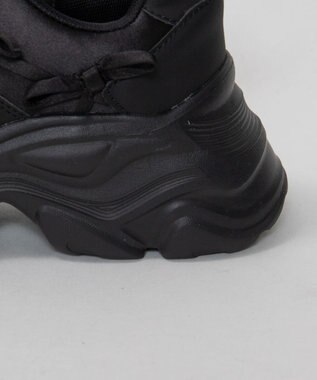 WEGO リボンデザイン厚底スニーカー ブラック