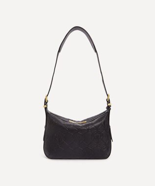 LIBERTY. アイフィス エンボスド コンプトン ショルダーバッグ ブラック