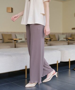 Tiaclasse 【新色追加・洗える】プリーツパンツ 新色 ラベンダー