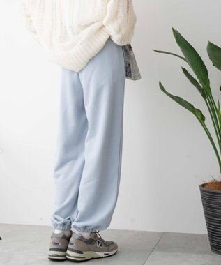 WEGO スウェットジョガーパンツ サックス