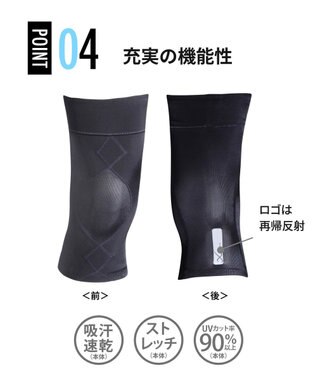 CW-X 【MEN】サポーター　ひざの負荷を軽減　片足用　/ワコール　BCO004 ブラック