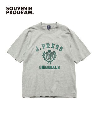  【J.PRESS ORIGINALS】【UNISEX】Cotton Jersey CRST Logo T-shirt