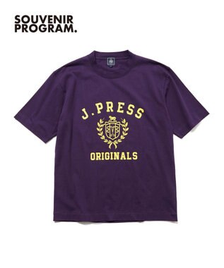 J.PRESS MEN 【J.PRESS ORIGINALS】【UNISEX】Cotton Jersey CRST Logo T-shirt
