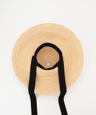 GRACE CONTINENTAL MAISON N.H Parisラフィアリボンハット キナリ