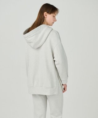 GRACE CONTINENTAL ラメ起毛裏毛フーディ ホワイト