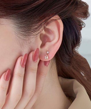 Phoebe 【K10】シャルマンドロップピアス/BOX＆ショッパーつき ゴールド