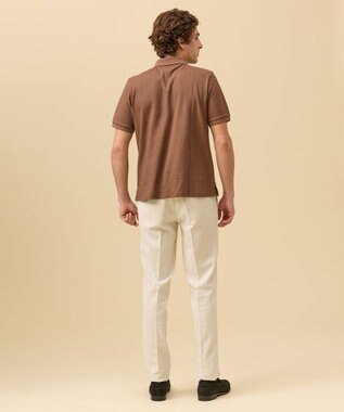 J.PRESS MEN ジャケットインの最適解【接触冷感 / 吸水速乾】【J.PRESS PREMIUM JERSEY】スキッパー ポロシャツ ブラウン系