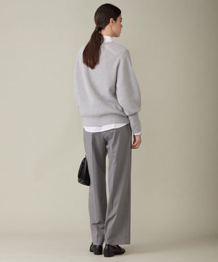 ICB 【洗える】 ウールポリエステルハイゲージ ニット ライトグレー系