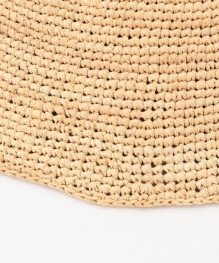 GRACE CONTINENTAL MAISON N.H Parisラフィアリボンハット キナリ