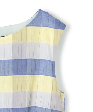 TOCCA 【美人百花掲載】【洗える・消臭】OPTICAL CUBE DRESS ドレス ブルー系5