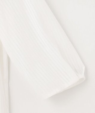 J.PRESS LADIES L シャドーストライプ ボウタイ カットソー ホワイト系1