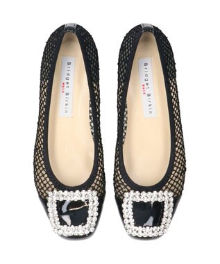 Bridget Birkin 【Bridget Birkin Walk】ビジューモチーフメッシュパンプス ブラックコンビ